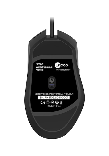 Lecoo MS106 Kablolu 3200DPI 7 Tuşlu RGB Gaming Optik Mouse Siyah