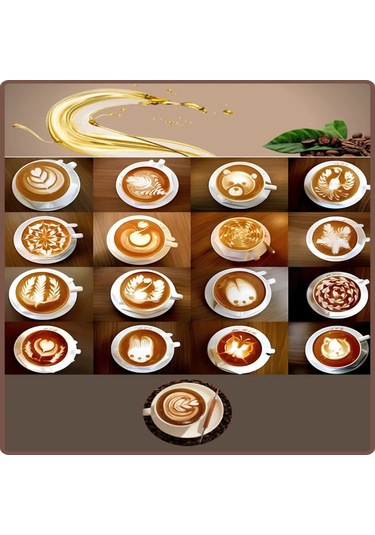 Geeroyoo Ahşap Ve Metal Kahve Latte Art Aleti - 15.2cm Gövde, 12g Ağırlık, Çizgi Ve Desen Oluşturucu Uygulama Ahşap