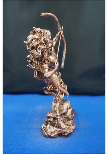 Herkül Antik Yunan Kahramanı Heykeli- 27 Cm Herakles Biblo Ev Ofis Hediyelik Bakır