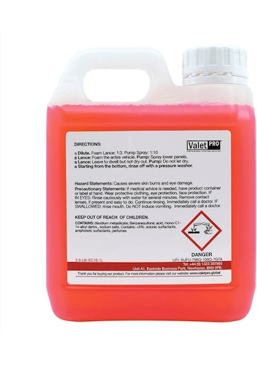 Valet Pro Yoğun Kir Sökücü Köpük - Snow Combo 2 - 1000Ml