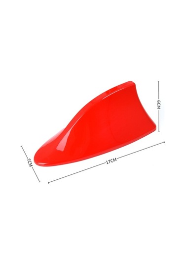 Trendooze Homyl Köpekbalığı Yüzgeci Kırmızı - Çoğu Sedan/suv İçin