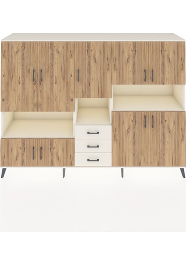 Hyperion Dolap 13 Raflı 3 Çekmeceli 9 Kapaklı 220x44x163 Aytaşı-ç Aytaşı-çam/aytaşı