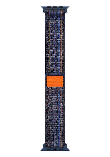 Teknodur Watch 10 42mm Uyumlu Krd-91 Hasır Kordon Strap Kayış-mavi