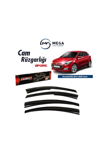 Hyundai I20 2015-2020 Arası Mugen Tip Cam Rüzgarlık Sunplex