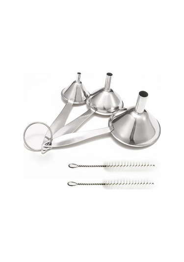 Springsun Ev Mutfak İçin Paslanmaz Çelik Uzun Saplı Huni Ve Şarap Kaşığı Seti - 5 Parça, Yüksek Kalite, Kullanıma Kolay, Çeşitli Amaçlı Diğer