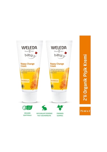 Weleda Baby Calendula Organik Pişik Kremi 2 x 75 Ml