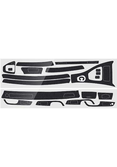 15 Adet 5d Parlak Karbon Fiber Trim Bmw 3 Serisi E90 E92 2005-2012