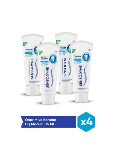 Sensodyne Onarım ve Koruma Diş Macunu 4 x 75 ML