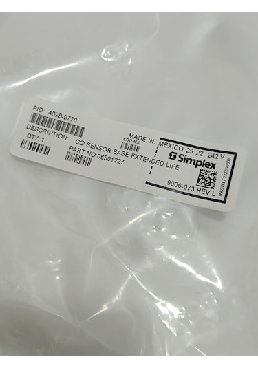 Simplex 4098-9770 Karbon Monoksit Co Sensörü