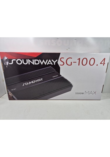 Soundway Amfi 4 X 100 Rms Ses Ve Bass Amfisi Soundway Sg-100.4 Ab Class Oto Anfi