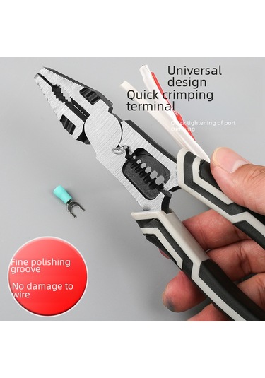 Springsun Elektrikçi Ve Ev Kullanıma Uygun Endüstriyel Kalite Çok Fonksiyonlu Pançolar Seti - Düz/kesici Uçlu, Dayanıklı Çelikten Yapılmış