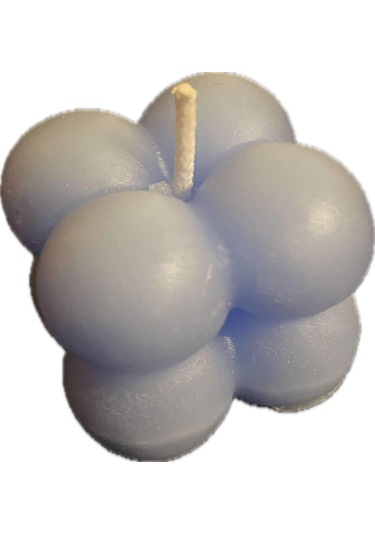 Bubble Mini Mum Dekoratif Mavi Renk 5 Adet