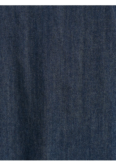 Dilvin 90576 Reglan Kol Uzun Denim Elbise-lacivert Lacivert