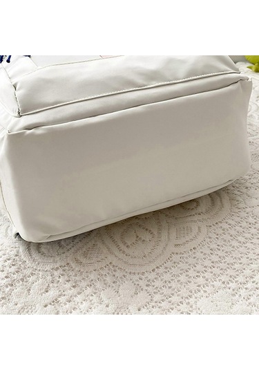 Ganzhoushop Sevimli Kadın Sırt Çantaları Çok Cepli Naylon Okul Sırt Çantası Öğrenci Kadın Kızlar Beyazmavi Çok Renkli