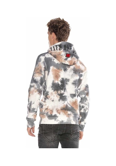 Cipo & Baxx Cl405 Kuru Kafalı Gotik Desen Kapşonlu Sweatshirt 001