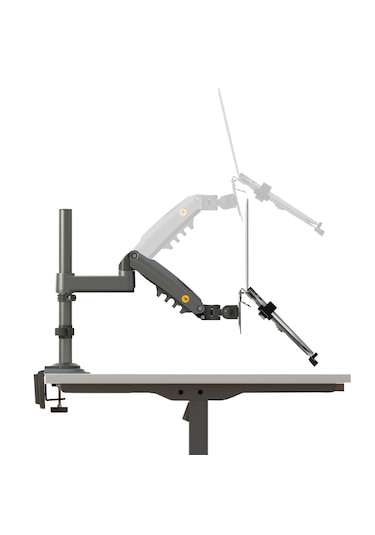 Nb H180-fp2 Amortisörlü 17-27 " Monitör Tutucu Ve 10-17"laptop St