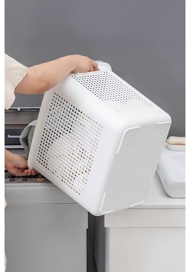 İronika Samba Kirli Temiz Çamaşır Sepeti Çok Amaçlı Oyuncak Sepeti - Latte Latte