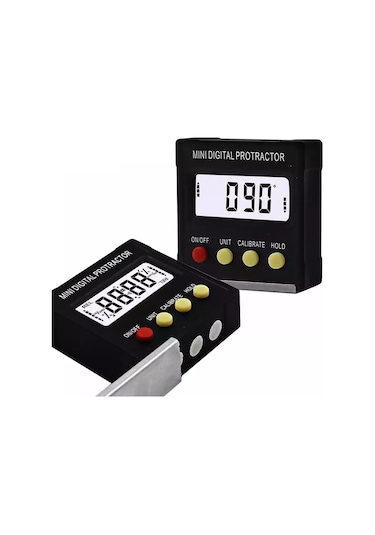 360 Derece Mini Dijital Protraktor Mıknatıslı Eğim Açı Ölçer 49
