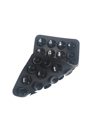 Goldenqian 1 Adet Destekli Yapışkan Enayi Ped Sabit Ped Çift Taraflı Silikon Vantuz Cep Telefonu Armatür Vantuz Black Black