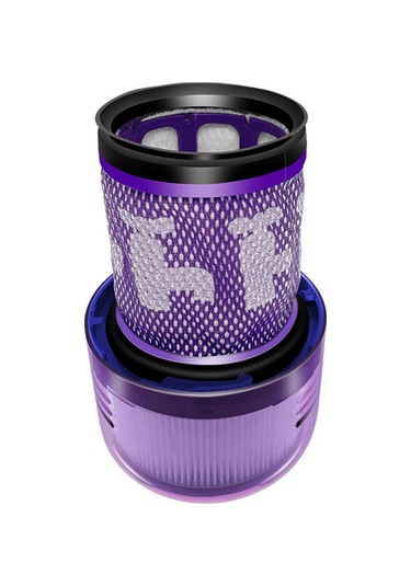 Geeroyoo  V12 Elektrikli Süpürge İçin Yüksek Verimli Hepa Filtre - Uyumlu, Temizlenebilir, 2 Adet Mor Plastik Filtre Aksesuarı