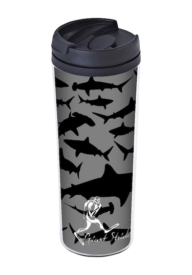 Giant Stride Shark Black Tumbler