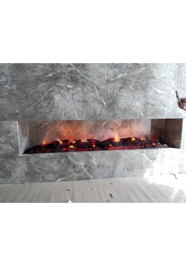 Miss Worble 3d Elektrikli Şömine Bluetoothlu Isıtıcısız 25 X 175 Cm