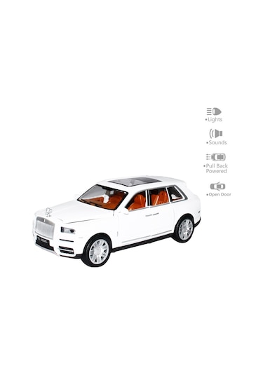 Vardem Oyuncak Işıklı Sesli Kapıları Açılabilen Pilli 1:22 Ölçek Rr Araba Item Kod : Hcl - 906 Beyaz Beyaz