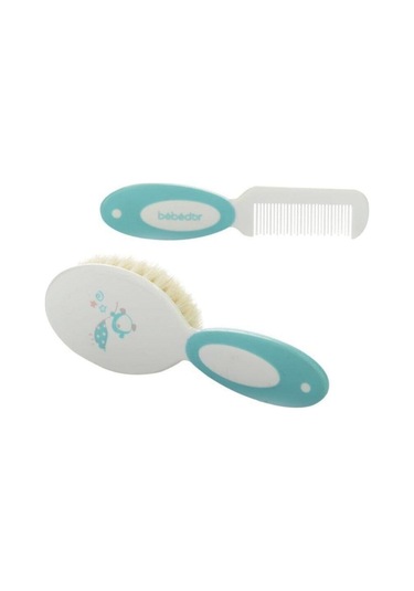 Bebedor Bebek Doğal Saç Fırçası ve Tarak Seti