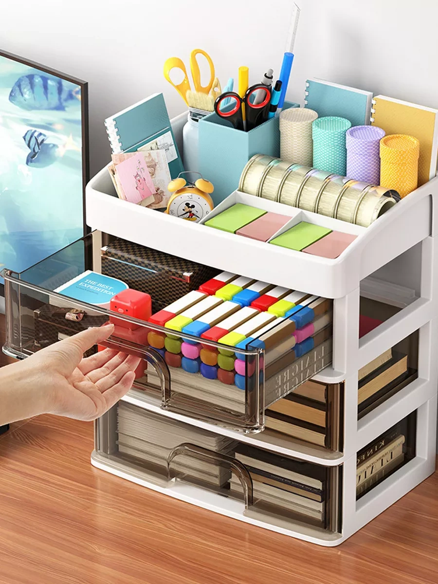 Tophome Masaüstü Kırtasiye Ve Küçük Eşyalar İçin Organizer 220345621 Beyaz