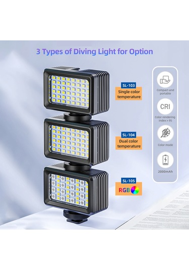 Ximistore9 40m Su Geçirmez 5w Led Işık: 2500k-9000k Renk Sıcaklığı, 95+ Crı, Dahili Batarya, 120 Açılımlı Mini Doldurma Işığı Siyah