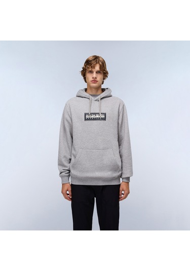 Napapijri B-box Logo Erkek Gri Sweatshirt Np0a4ı191601 Gri