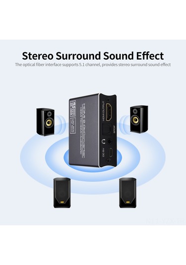 Yaozixa Nk-331m Hdmı 2.0 Ses Ayırıcı - 4k 60hz, Spdıf 5.1 Ve 3.5mm Çıkışlı, 2160p Desteği, Geniş Uyumlu Hd Ses Çıkarıcı
