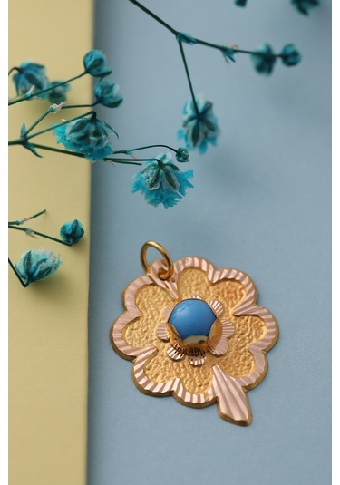 14 Ayar Altın Yonca Kolye Ucu N11.4633