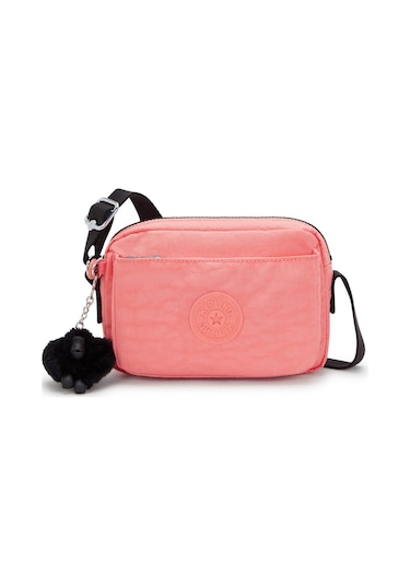Kıplıng Abanu Küçük Boy Omuz Çantası Pembe Peach Peace Pembe