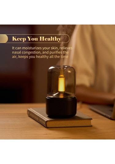 Geeroyoo "retro Mumya Difüzörü: 120ml Aromaterapi, Nemlendirici Ve Gece Lambası - Sessiz Çalışma"