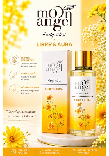 Kadın Parfümlü Body Mist Libre S Aura 250 Ml Vücut Spreyi Portakal Çiçeği - Vanilya