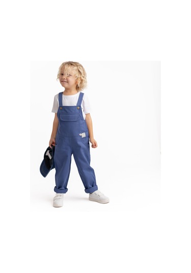 Unisex Gabardin Salopet Mavi Mavi