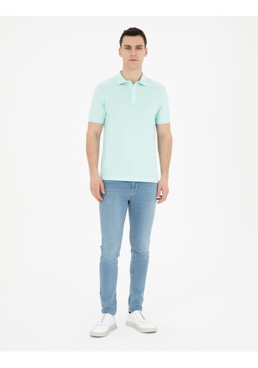 Pierre Cardin Erkek Su Yeşili Tişört Basic 50280754-vr048 Su Yeşili