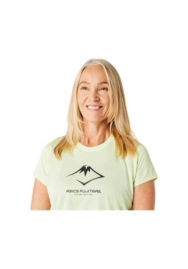 Asics Fujıtraıl Logo Ss Top Kadın Yeşil Kısa Kollu Tshirt 2012c971-300