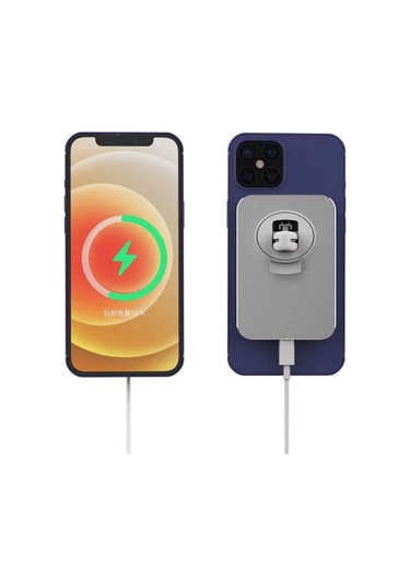 Sones X16 Magsafe Araba Hava Çıkışı Havalandırma Dağı Kelepçe Tutucu 15 W Hızlı Şarj Qi Manyetik Kablosuz Şarj Cihazı Beyaz