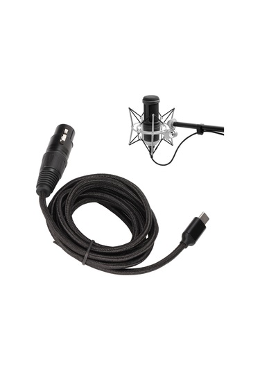 Kosona Type C'den Xlr Dişi Mikrofon Kablosu - 48khz Yüksek Örnekleme Oranı, Hıfı Ses Kalitesi, 3m Uzunluk, Plug & Play - Bilgisayar, Telefon, Tablet Uyumlu