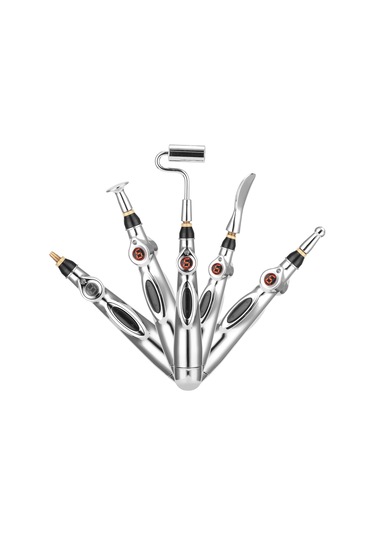 Teltree Elektronik Akupunktur Kalemi - Nokta Masajı Ve Enerji Terapisi İçin Taşınabilir Çözüm Gümüş