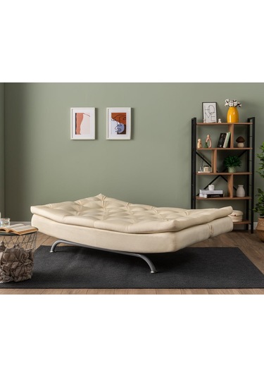 Pafu Rivo Üçlü Yataklı Koltuk - Soho Krem Krem