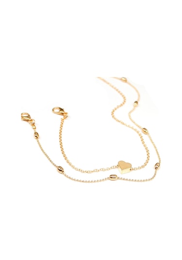 Suntek Vintage Kalp Şeklinde Plaj Tatili Kadınlar Için Altın Altın