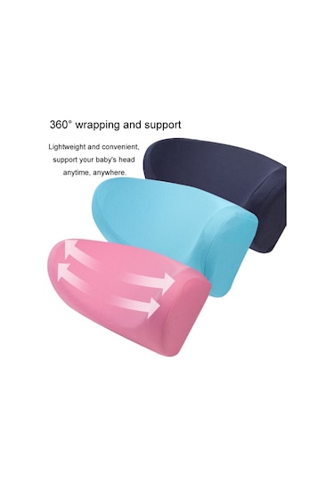 Araba U Şekilli Boyun Yastık Yumuşak Başlık Çocuklar Araba Koltuk Tarafı Uyku Yastık Gök Mavisi