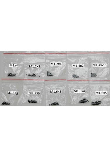 YATE10 200Adet Set Telefon,Gözlük,Tablet Vida Seti Poşetli