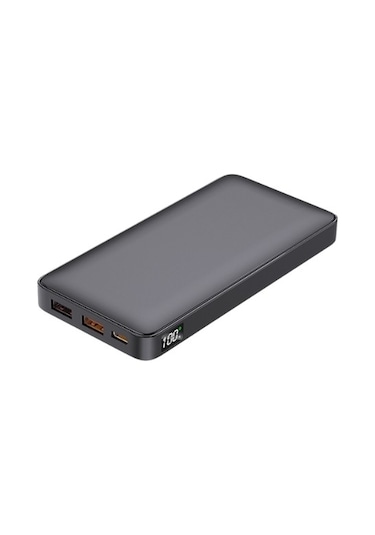 Dexım Gc31 10.000mah 2x Usb & 1x Type-c Girişli Hızlı Şarj Taşınabilir Şarj Cihazı Powerbank Dca0063 Siyah