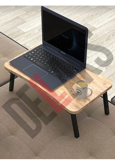 Laptop Sehpası Kahvaltı Masası Çalışma Sehpası Çam