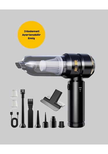 15000 Pa Emiş Gücü Ve Hava Üfleme Özellikli Şarjlı Süpürge