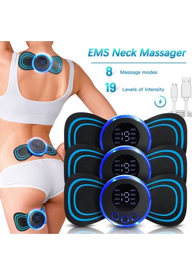 Vücut İçin Ems Mini Vücut Masajı Erkekler Ve Kadınlar İçin Ems Kelebek Masajı Çok Renkli